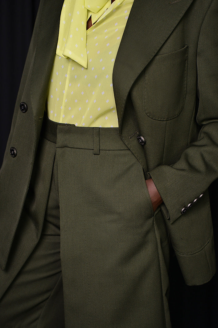 DERBY DOUBLE BREASTED BLAZER IN GREEN