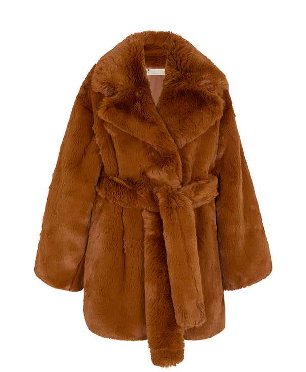 GISELLE FAUX FUR COAT