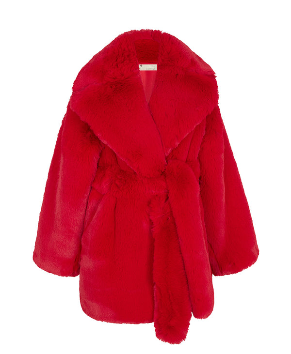 JACQUELINE FAUX FUR COAT