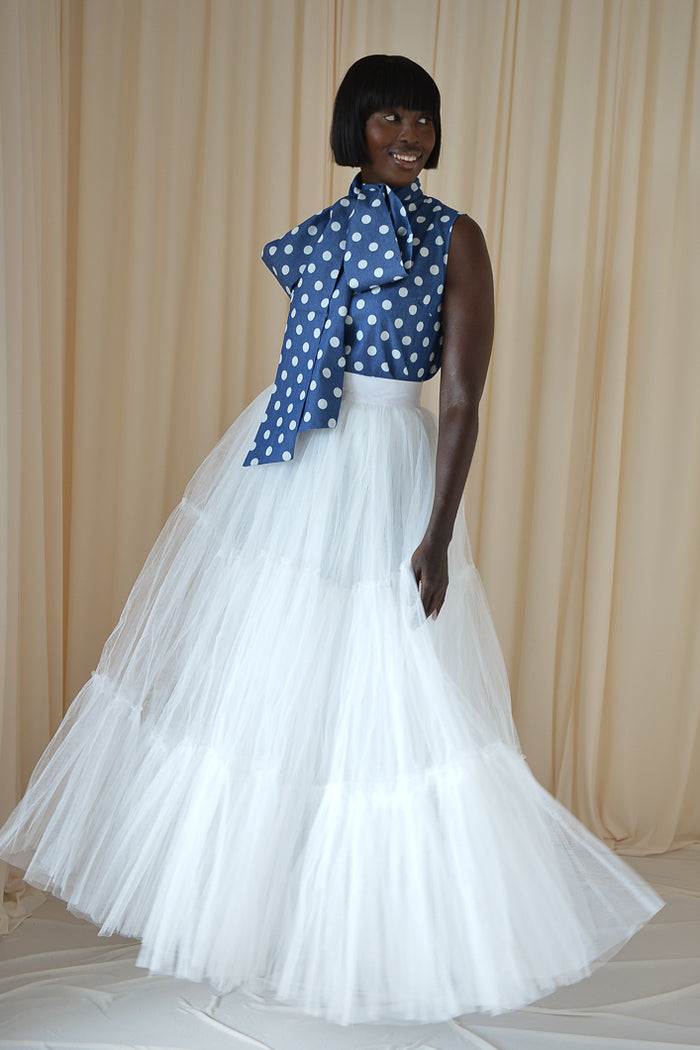 MAYFAIR 22 METER TULLE SKIRT IN WHITE – THE KEMIST