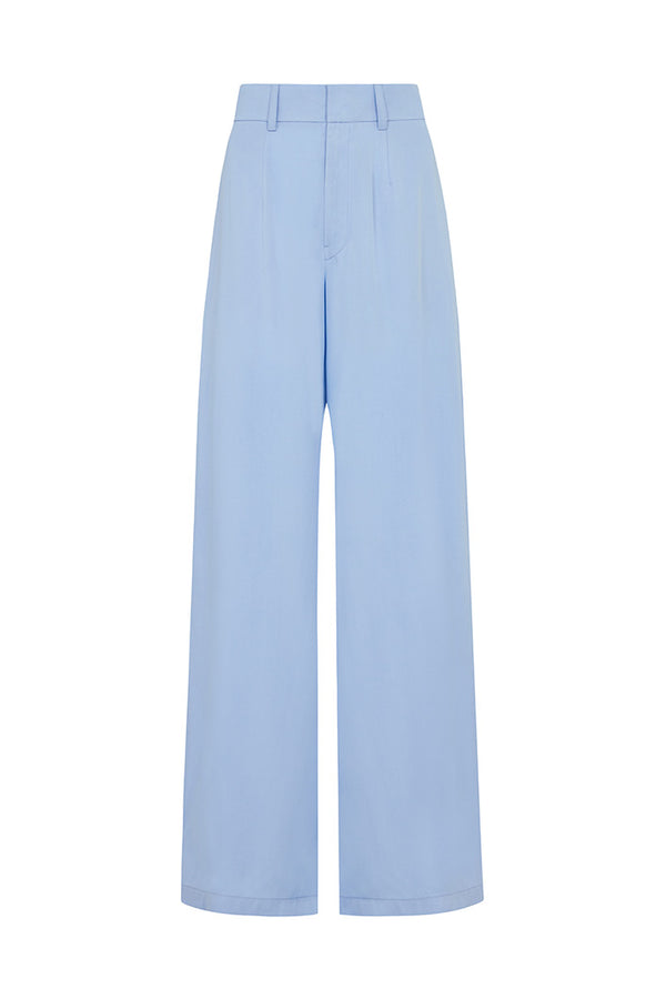 BASEL WIDE LEG PANTS IN BLUE