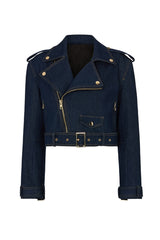 BAYWOOD DENIM BIKER JACKET