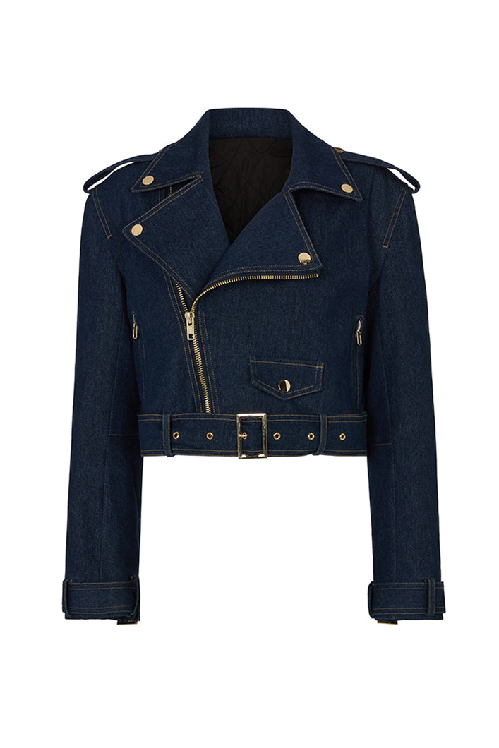 BAYWOOD DENIM BIKER JACKET