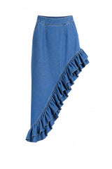 DALIAN ASYMMETRIC RUFFLE SKIRT