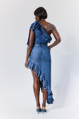 DALIAN ASYMMETRIC RUFFLE SKIRT
