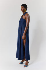 DANA SHIRT DRESS IN DARK DENIM