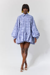 DEJ BUBBLE HEM SHIRT DRESS