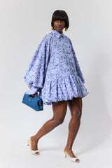DEJ BUBBLE HEM SHIRT DRESS