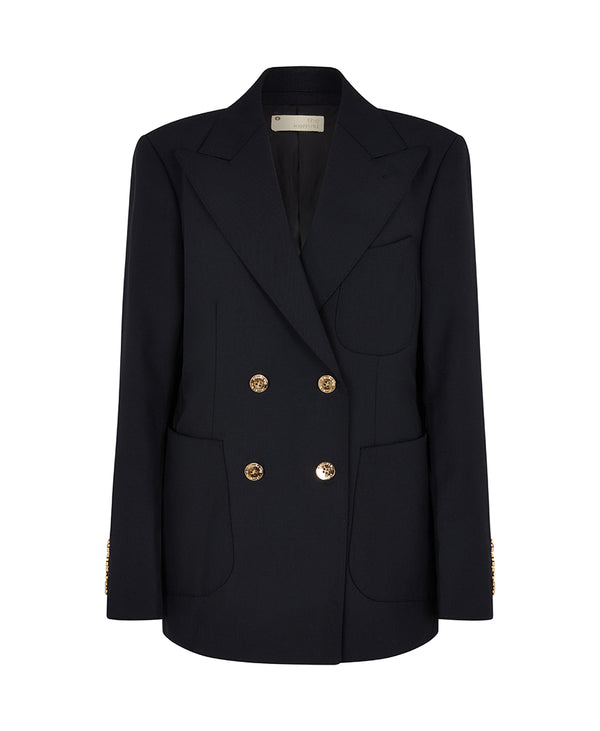 DERBY DOUBLE BREASTED BLAZER IN NAVY