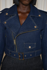 BAYWOOD DENIM BIKER JACKET