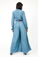 DARWIN FRONT PLEAT WIDE LEG PANTS