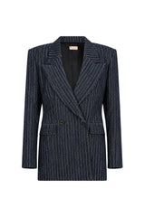 DURHAM PINSTRIPED TAILORED BLAZER