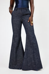 DURHAM PINSTRIPED FLARED PANTS