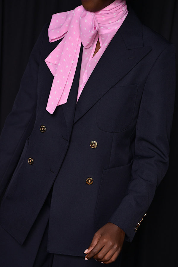 DERBY DOUBLE BREASTED BLAZER IN NAVY