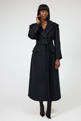 FRENCH STRUCTURED COAT IN BLACK
