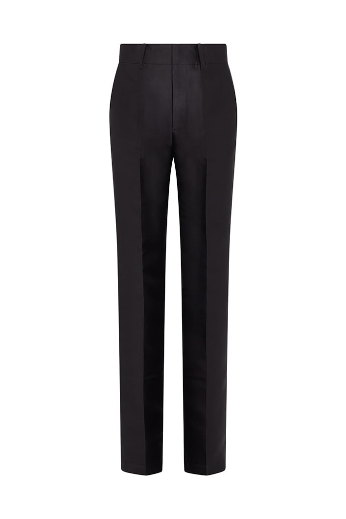 HARLEM MID RISE TAILORED PANTS IN BLACK