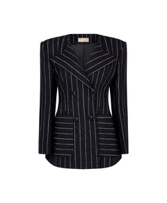 HIGHBURY CHALK STRIPE TAILORED BLAZER