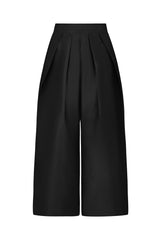 HAMPSTEAD PLEATED CULOTTES IN BLACK