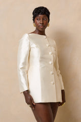 KALBARRI TAILORED BLAZER DRESS IN CHAMPAGNE