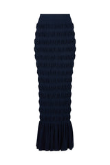 LEURA KNIT MERMAID SKIRT IN NAVY