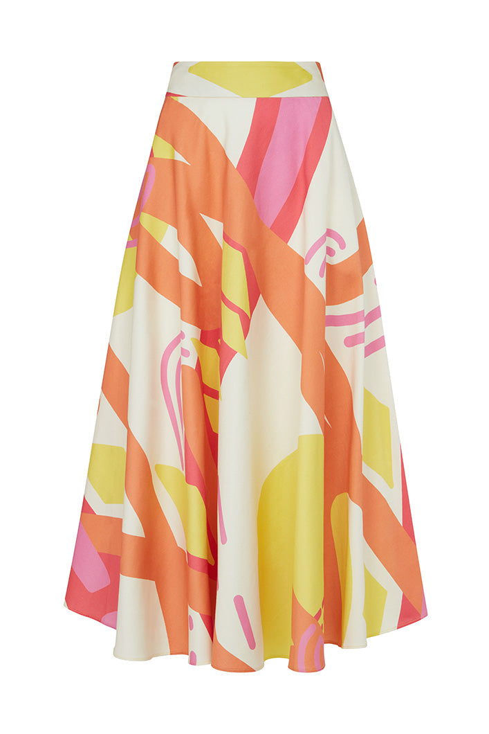 KOS UMBRELLA SKIRT IN KAYSERI PRINT