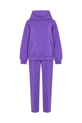 KYOTO HOODED ZIPPER LUXESUIT IN PURPLE
