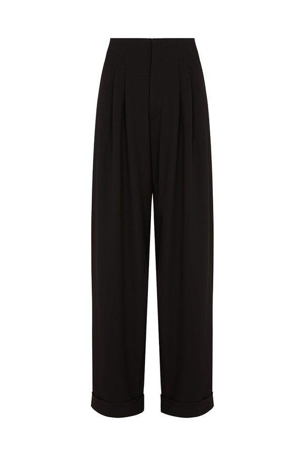 LEIGHTON HIGH WAISTED PANTS IN BLACK