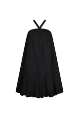 LUCENA BRODERIE ANGLAISE DRESS IN BLACK