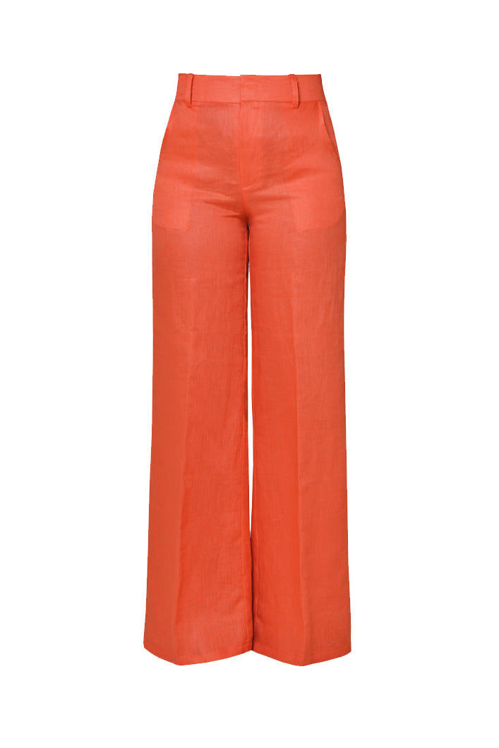 LUXOR LINEN PANTS IN ORANGE