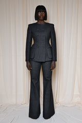 LINCOLN TAILORED BLAZER IN BLACK DENIM