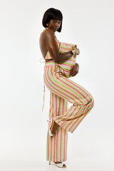 MALI PANTS IN MIDI MULTI DIAMONDS