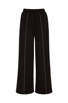 MIYAKO WIDE LEG LUXE PANTS IN BLACK AND GREY