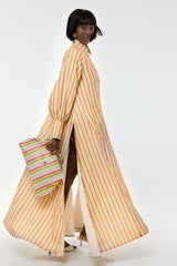 ODENSE CLUTCH BAG IN RAFFIA MULTICOLOUR