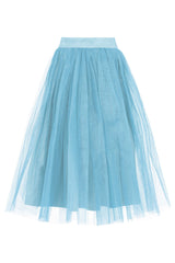 NARA TULLE SKIRT IN BLUE