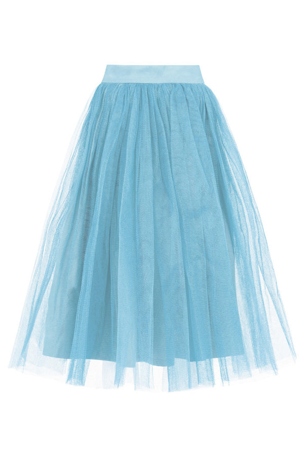 NARA TULLE SKIRT IN BLUE