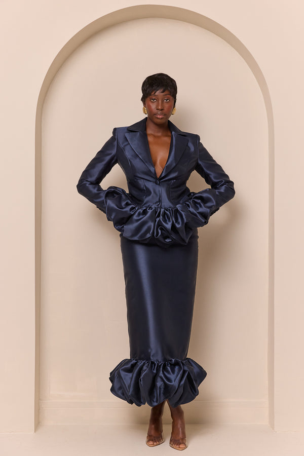 NOLA TAILORED BALLOON HEM BLAZER