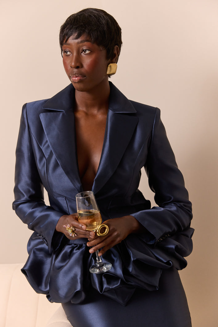 NOLA TAILORED BALLOON HEM BLAZER