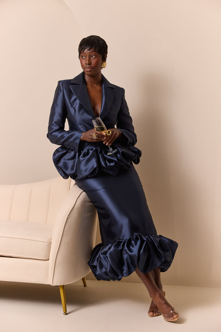 NOLA TAILORED BALLOON HEM BLAZER