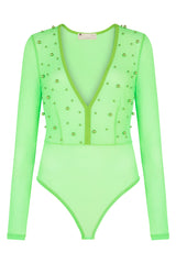 PISA PEARL SHEER BODY IN GREEN