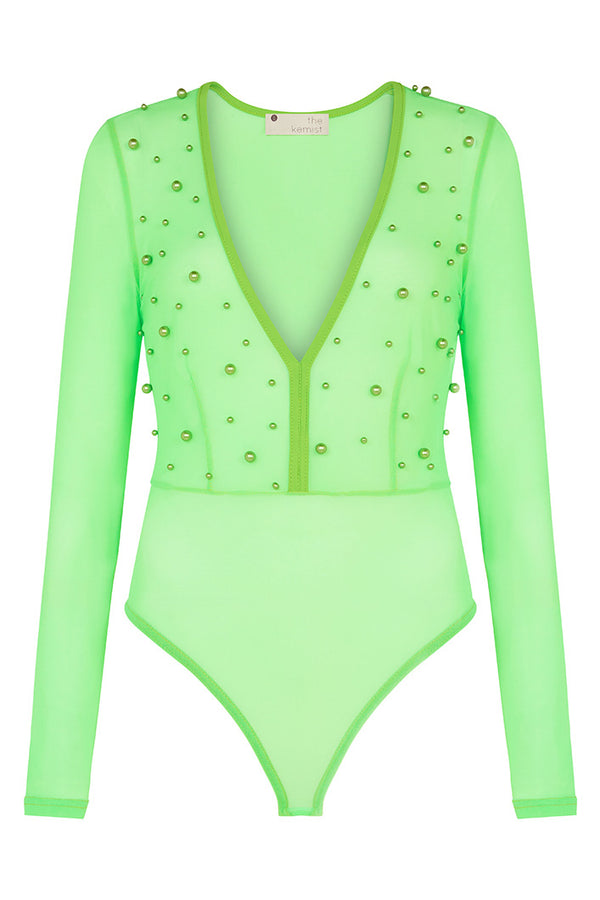 PISA PEARL SHEER BODY IN GREEN