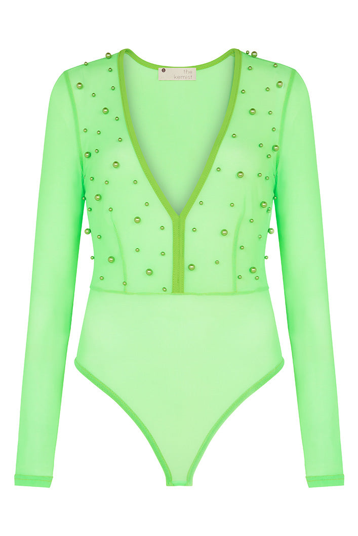 PISA PEARL SHEER BODY IN GREEN