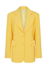 RIO SIDE BELT BLAZER IN YELLOW