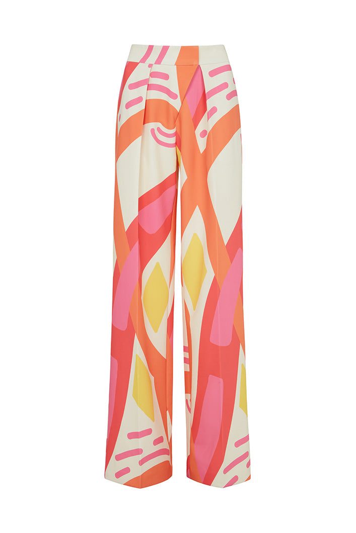 RIO STRAIGHT LEG PANTS IN KAYSERI PRINT