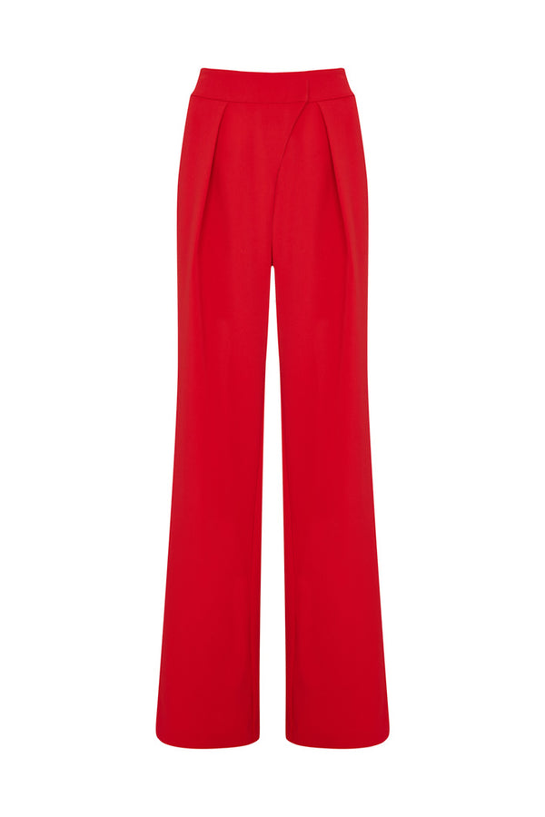 RIO STRAIGHT LEG PANTS IN RED