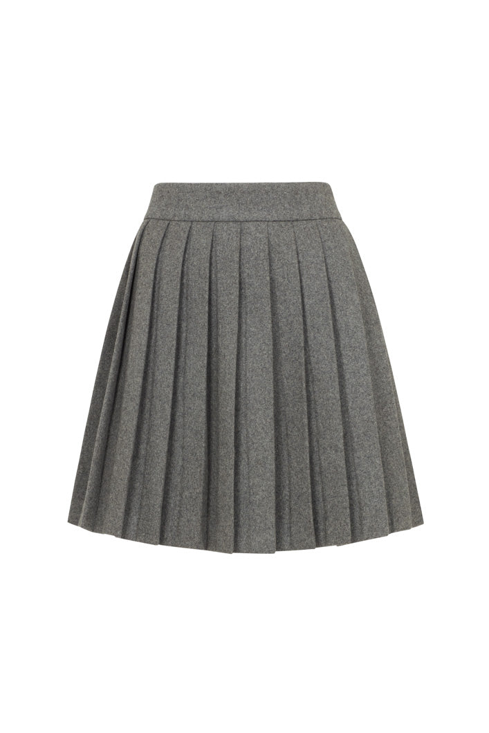 SAKAI PLEATED SKIRT IN GREY