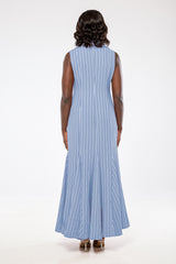 SOFIA SLEEVELESS MAXI DRESS IN BLUE