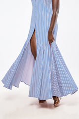 SOFIA SLEEVELESS MAXI DRESS IN BLUE