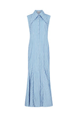 SOFIA SLEEVELESS MAXI DRESS IN BLUE