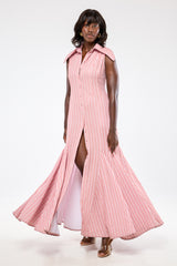 SOFIA SLEEVELESS MAXI DRESS IN PEACH