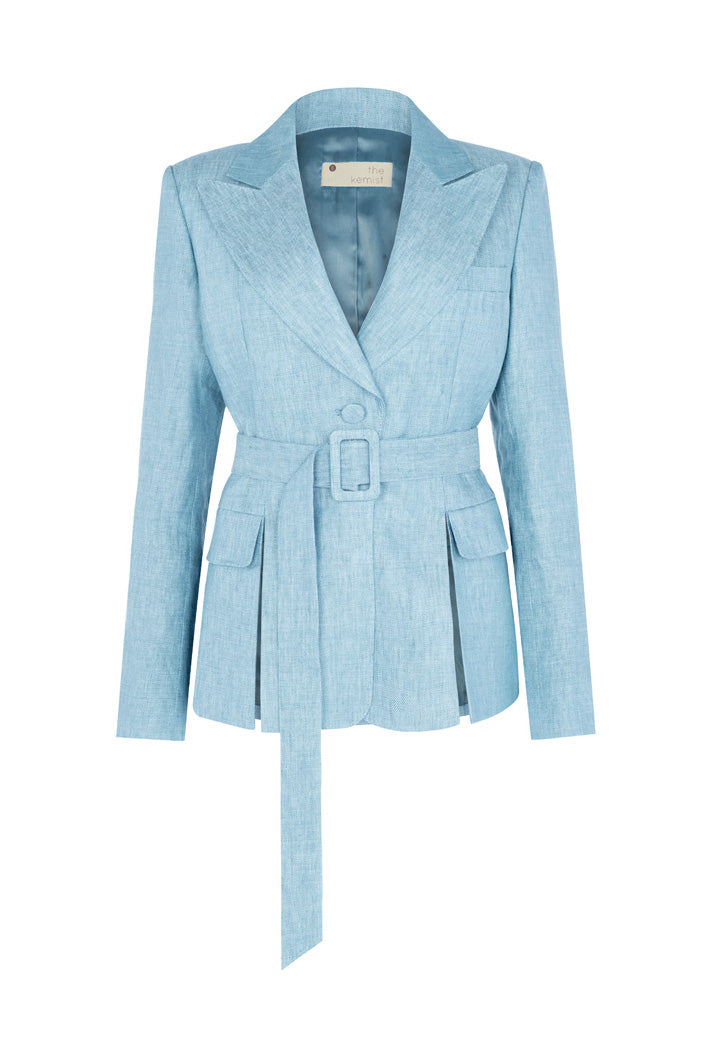 SURREY SIDE SLIT BLAZER IN BLUE